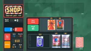 A screenshot of the Shop, featuring Raised Fist and Hack on the two random slots, a Buffoon Pack and a Jumbo Celestial Pack on the two Booster Pack slots, and a Planet Merchant voucher on the voucher slot.