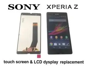 Touchscreen aus Glas & LCD Display
