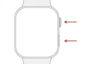 Erzwungener Neustart an der  Apple Watch SE