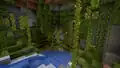 Üppige Höhlen in Minecraft Live 2020.