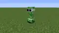 Ein Creeper mit Brille