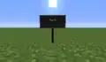 Ein Schild mit einem Beispieltext