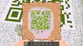 Eine Karte mit dem QR-Code in einer Flachlandwelt