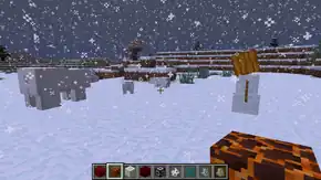 Eisbären auf dem Banner von Vollversion 1.10 (16w21a).