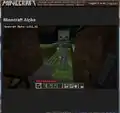 Die Minecraft-Webseite während Alpha v1.0.2_02.