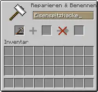 Unerlaubte Reparatur: Der Bearbeitungspfeil ist durchgestrichen
