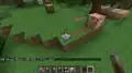Der Befehlsblock gibt dem Spieler Glas.