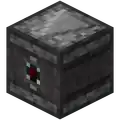 Die Output-Seite des Beobachters gibt das Redstone-Signal ab.