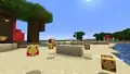 Ein Spieler der von einen Bienenschwarm verfolgt wird, nachdem der Spieler eine Biene angegriffen hatte