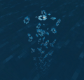 Eine Blasensäule in der Bedrock Edition.