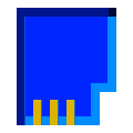 Blauer Schlüssel