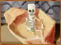 "skeleton"-Gemälde.