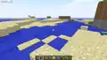 Ein Fluss mit Sandstrand