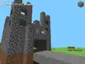 Eine Burg aus Bruchstein.