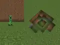 Normaler Creeper mit Krater
