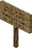 Eichenholzschild.