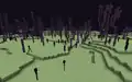 Choruspflanzen und Endermen auf einer Endinsel