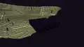 Die Obsidianplattform, auf der man beim Betreten des Endes spawnt