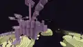 Ein am Bug des Schiffes generierter Enderdrachenkopf.