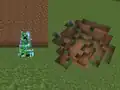 Geladener Creeper mit größerem Krater