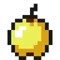 Goldener Apfel.