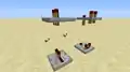 Die Redstone-Fackeln ragten im Blockmodell vor Vollversion 1.8 unten heraus.