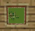 Eine Karte in einem Rahmen vor der Vollversion 1.7 (13w38a).