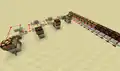 Dinnerbone zeigt eine Konstruktion mit Komparatoren, die ein digitales in ein analoges Redstone-Signal umwandelt..