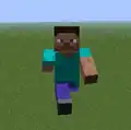 Ein Spieler beim Fliegen.