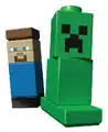 Steve und Creeper als Lego Micro World Figuren