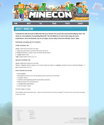 Infos zur MineCon 2011