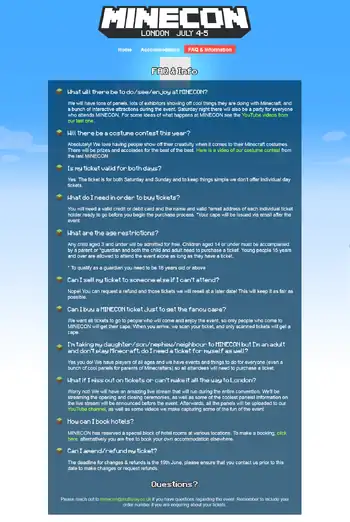 Infos zur MineCon 2015