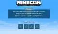 Offizielle Seite der MineCon vor Ticket-Verkauf.