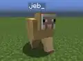 Heißt ein Schaf jeb_, dann wechselt es die Woll-Farbe mit fließenden Übergängen zwischen den Farben.
