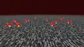 Die unendlichen Weiten über der oberen Grundgesteinschicht im Nether.