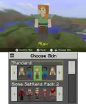 Das Menü zum Wechseln des Skins