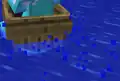 Partikel beim Bootfahren