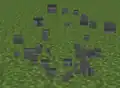 Partikel beim Zerstören eines Blocks