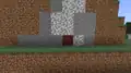 Von dieser Portalruine ist nur ein Netherrackblock zusehen