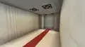 Jeb zeigt einen Gang aus Quarzblöcken.