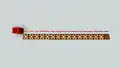 Ein Redstone-Block gibt ein Signal von sich.