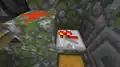 Ein natürlich vorkommender Redstone-Verstärker in einem Dschungeltempel.