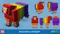 Der schematische Aufbau vom Regenbogenschaf