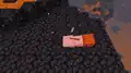 Die große Hitze im Nether wurde einem Schneegolem zu viel.