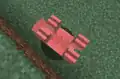 Umgedrehtes Schwein,das die Brustwarzen enthüllt.