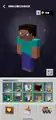 Das Charakter-Erstellungsmenü in Minecraft Earth.