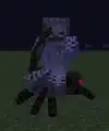 Ein Skelett, das eine Kettenrüstung trägt, reitet eine Spinne