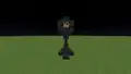 Ein Modell mit brennendem Feuer – bestens im Nether geeignet