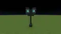 Eine Lampe mit Leuchtfeuern