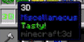 The "Tasty!" 3D Item-Überlieferung